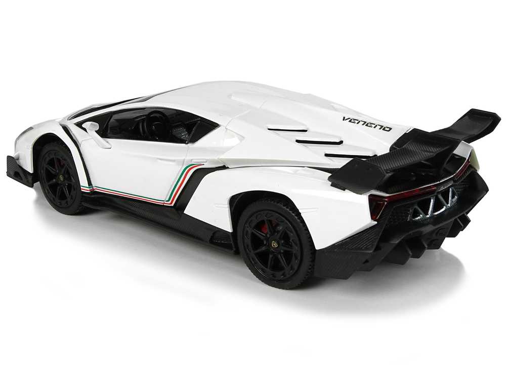 Nuotoliniu būdu valdomas Lamborghini Veneno, 1:24, baltas