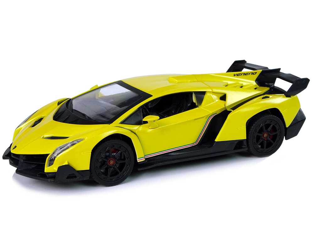 Sportinis nuotoliniu būdu valdomas automobilis Lamborghini Veneno, geltonas