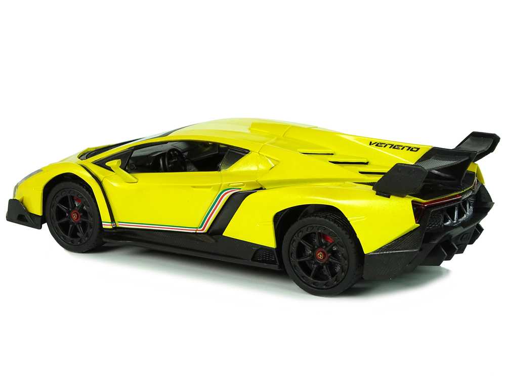 Sportinis nuotoliniu būdu valdomas automobilis Lamborghini Veneno, geltonas