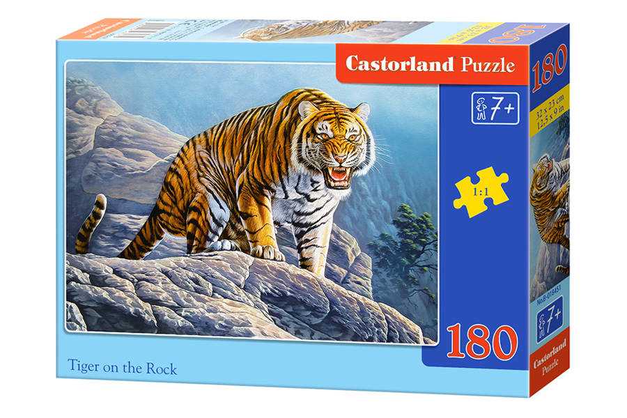 Dėlionė Castorland Tiger on the Rock, 180 dalių