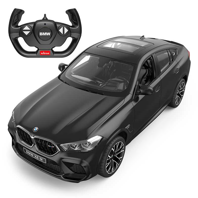 Nuotoliniu būdu valdomas automobilis BMW X6 M, 1:14, juodas